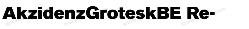 AkzidenzGroteskBE Re字体转换